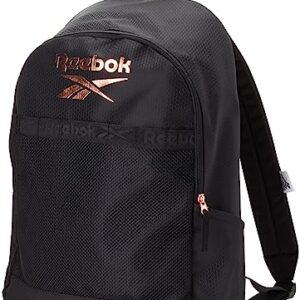 Reebok Backpack - Rimson Sports Gym Bag - Lightweight Carry On Weekend Overnight Luggage - Casual Daypack for Travel, Beach, Black-New