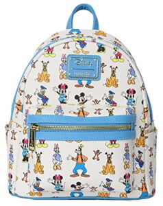 loungefly disney mini backpack mickey friends forward & backward shoulder bag