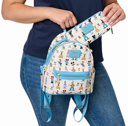 Loungefly Disney Mini Backpack Mickey Friends Forward & Backward Shoulder Bag