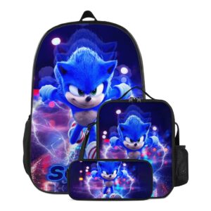 shefdveg cute blue backpack for travel laptop daypack 3d print bag for boys and men