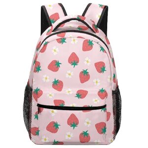 strawberry backpack for women men laptop bag travel hiking camping daypack