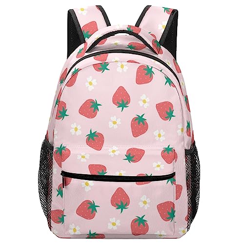 Strawberry Backpack For Women Men Laptop Bag Travel Hiking Camping Daypack