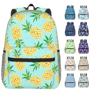 ciferfor tropical yellow pineapple backpack lightweight bag waterproof high middle 17 inch backpack for adjustable backpacks casual daypack for men women