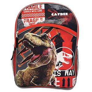 dibsies personalized backpack created using jurassic world backpack