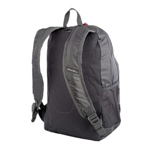 Eddie Bauer Stowaway Packable Backpack 30L with Water Resistant Finish and 2 Mesh Side Pockets, Dark Smoke, One Size