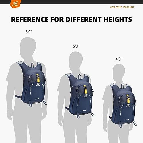 SKYSPER Small Hiking Backpack - 15L Travel Daypack Lightweight Bag Water Resistant Hiking Backpacks for Women Men