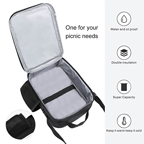 Pecxarnt Backpack Lunch Bag Set with Pencil Case Lightweight Laptop Backpacks Bookbag Cartoon Shoulder Bag Casual Daypack