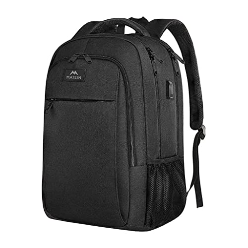 FR Fashion Co. Water-Resistant Travel Backpack | Anti-Theft Pocket | 15.6" Laptop Compartment | Padded Straps | USB Port Grey