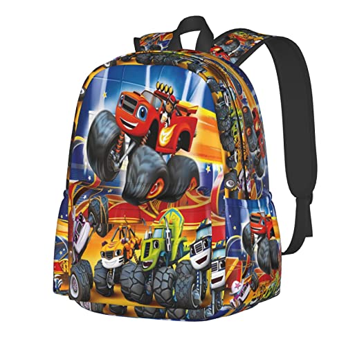 Truck Car Blaze Backpack Casual Backpack Laptop Backpack Sports Outdoor