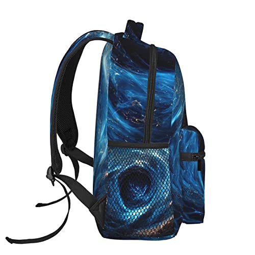 Juoritu Black Hole Backpacks, Laptop Backpacks for Travel Work Gifts, Lightweight Bookbags for Men and Women