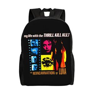 my life with the thrill kill kult band backpack lightweight backpacks unisex rucksack fashion casual travel bags