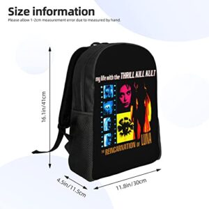 My Life With The Thrill Kill Kult Band Backpack Lightweight Backpacks Unisex Rucksack Fashion Casual Travel Bags