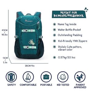 MOUNTAINTOP Kids Backpack for Boys Girls Elementary Backpack Lightweight Children School Daypack Turquoise