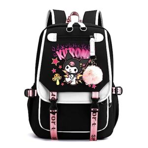 npvnw usb backpack casual daypack bag knapsack adjustable shoulder strap for teens gift,-2