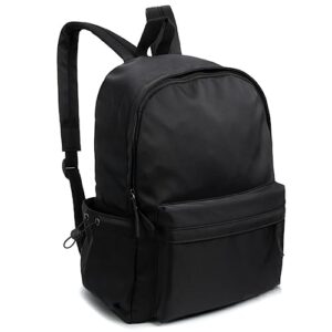 joyibay Backpack for Adults, Black Lightweight Bag for Daily Essentials, Waterproof Casual Backpack for Adults