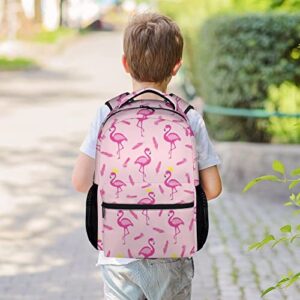 COOPASIA Flamingo Backpack for School - 16 Inch Pink Backpacks for Girls, Women - Cute Lightweight Bookbag for Elementary