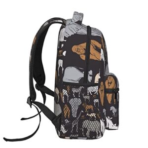 Juoritu Animals Backpacks, Laptop Backpacks for Travel Work Gifts, Lightweight Bookbags for Men and Women