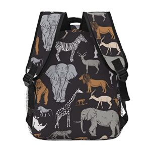 Juoritu Animals Backpacks, Laptop Backpacks for Travel Work Gifts, Lightweight Bookbags for Men and Women