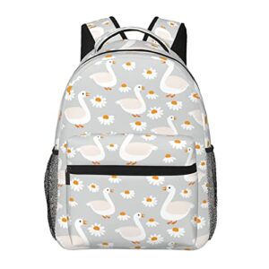 juoritu ducks daisy backpacks, laptop backpacks for travel work gifts, lightweight bookbags for men and women