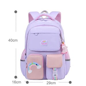 Hcveucn Unicorn Backpack Girls School Bag Multifunction Bookbag Large Capacity Daypack Waterproof Laptop Backpacks