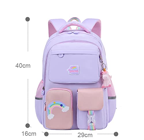 Hcveucn Unicorn Backpack Girls School Bag Multifunction Bookbag Large Capacity Daypack Waterproof Laptop Backpacks