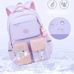 Hcveucn Unicorn Backpack Girls School Bag Multifunction Bookbag Large Capacity Daypack Waterproof Laptop Backpacks