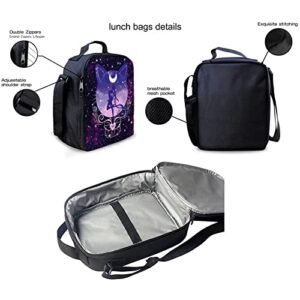 Giuda Anime Backpack Set Cartoon School Bags Cosplay Trip Bag (Backpack,Lunch Box Pencil Case 3 In 1)