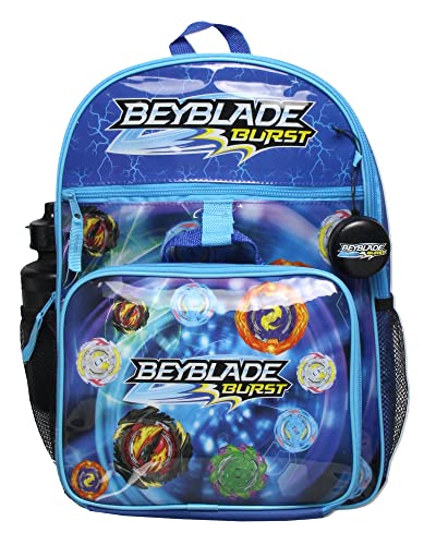 INTIMO Beyblade Burst TV Show Tossed Print 5 PC Backpack Lunchbox Waterbottle Icepack