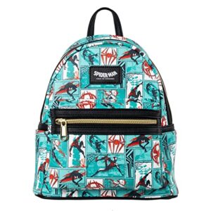 loungefly marvel spider-man: across the spider-verse exclusive comic strip mini-backpack