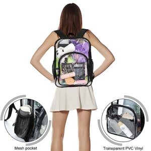 Adatos clear backpack, lunch box and pencil pouch for school, transparent backpack, clear lunch bag, clear pencil case