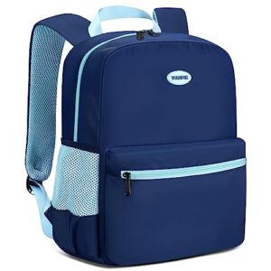 yorepek kids backpack for boys, lightweight school bookbag for kids 3-6 years old, preschool backpack with breathable back design for toddlers, kindergarten, elementary, early grade school, blue