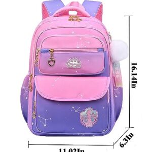 LYOUMEIT Cute Backpacks Set for School Girls,Halloween Gifts for Kids, School Backpack with Lunch Bag,16 Inch