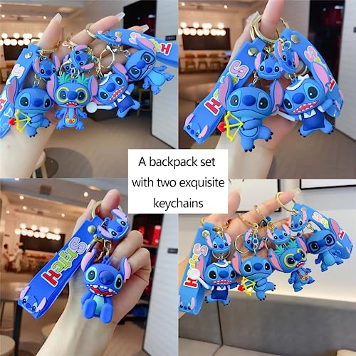 zuewtbk Kawaii Kids Backpack Set Casual School Backpack with Pencil Case Back School Supplies for Students Boys Girls