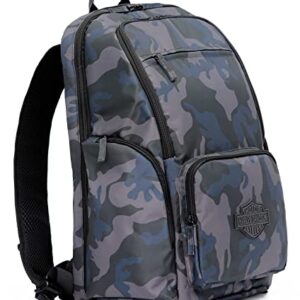 Harley-Davidson Bar & Shield Crinkle Nylon Water-Resistant Backpack - Camo