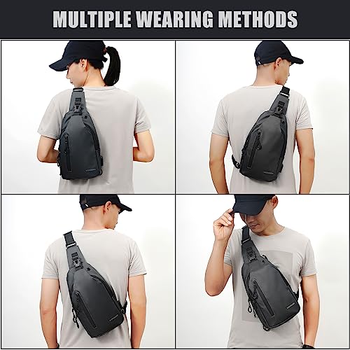 Crossbody Men's Sling Bag Shoulder Backpack Slingbag Outdoor Travel Hiking Camping Men Bags Shoulder Crossbody