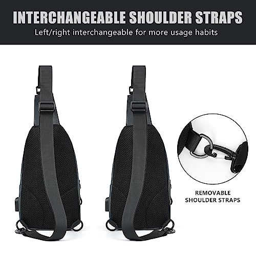 Crossbody Men's Sling Bag Shoulder Backpack Slingbag Outdoor Travel Hiking Camping Men Bags Shoulder Crossbody