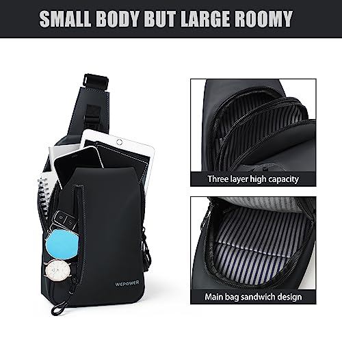 Crossbody Men's Sling Bag Shoulder Backpack Slingbag Outdoor Travel Hiking Camping Men Bags Shoulder Crossbody