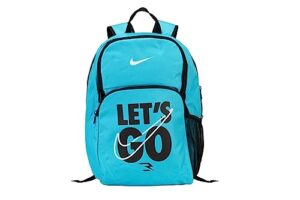 nike 3brand verbiage backpack - blue - one size