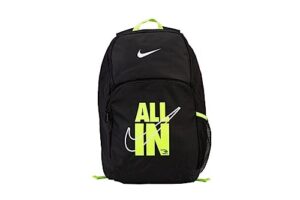 nike 3brand verbiage backpack - black/volt - one size