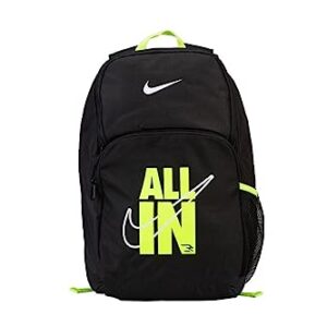 Nike 3Brand Verbiage Backpack - Black/Volt - One Size