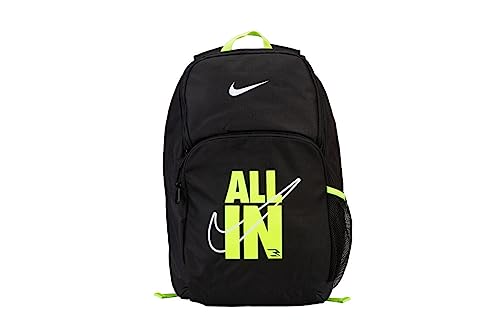 Nike 3Brand Verbiage Backpack - Black/Volt - One Size