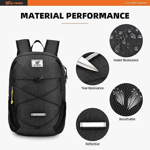 SKYSPER Small Hiking Backpack -12L Lightweight Packable Daypack for Travel Foldable Water Resistant Backpacks for Women Men