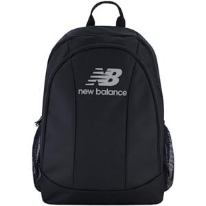 new balance laptop backpack, commuter travel bag for men and women, black, 19 inch