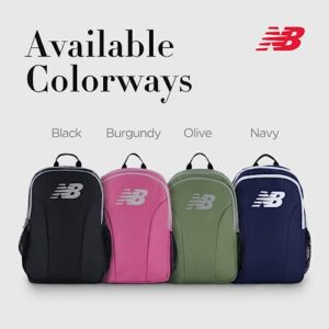 Concept One New Balance Laptop Backpack, Travel Computer Bag for Men and Women, Black, 19 Inch