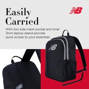 Concept One New Balance Laptop Backpack, Travel Computer Bag for Men and Women, Black, 19 Inch