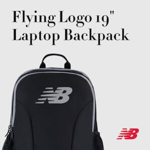 Concept One New Balance Laptop Backpack, Travel Computer Bag for Men and Women, Black, 19 Inch