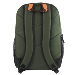 Summit Ridge Dual Compartment 18 Backpack with Bungee Cord Front for Men, College, Travel, Camping (Green)