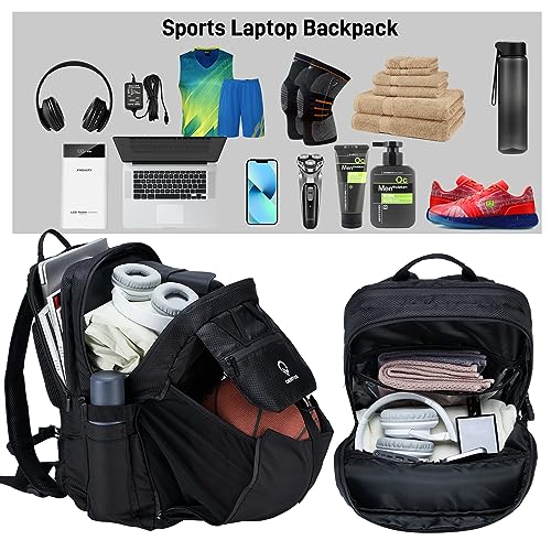 Travel Laptop Backpack Water Resistant Laptop Bag with USB Charging Port, 17 Inch Computer Business Backpack for Men Women Computer Carry On Backpack Durable Work College Business Bag Casual Daypack