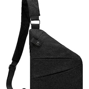 Exceptionm Personal Flex Bag, Valcen Personal Pocket Bag, Exceptionm Flex Bag for Women and Men (Black,Left)