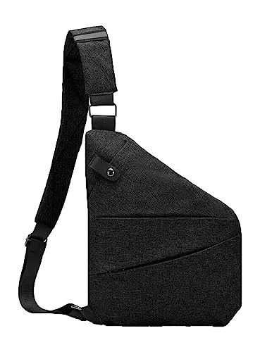 Exceptionm Personal Flex Bag, Valcen Personal Pocket Bag, Exceptionm Flex Bag for Women and Men (Black,Left)